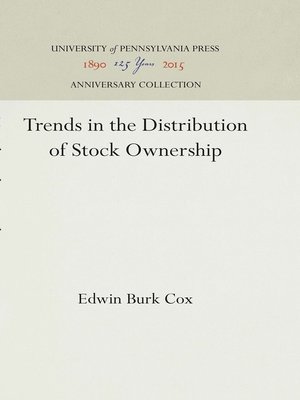 cover image of Trends in the Distribution of Stock Ownership